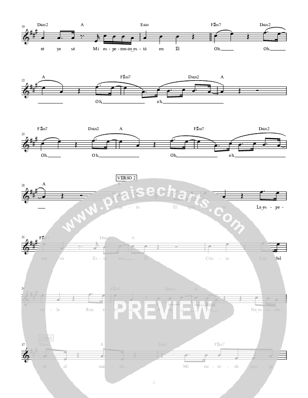 Por Su Gracia (Good Grace) Lead Sheet (Hillsong en Espanol)