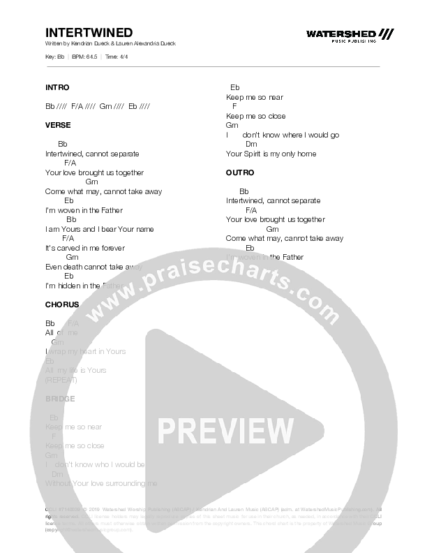 Intertwined Chord Chart (Kendrian & Lauren)