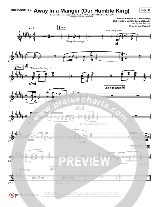 Away In A Manger (Our Humble King) Wind Pack (Caleb & Kelsey)