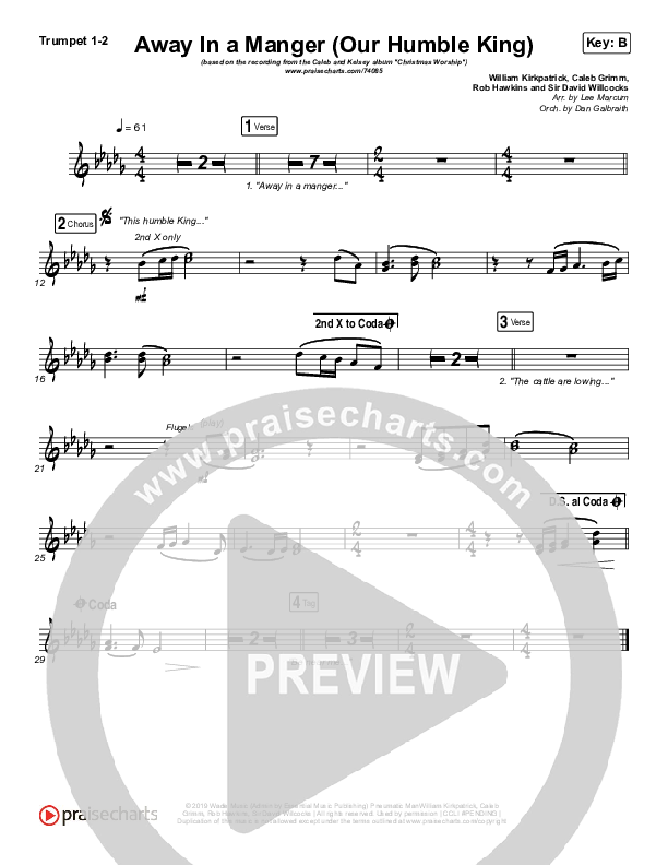 Away In A Manger (Our Humble King) Brass Pack (Caleb & Kelsey)