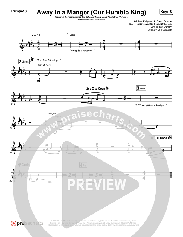 Away In A Manger (Our Humble King) Brass Pack (Caleb & Kelsey)