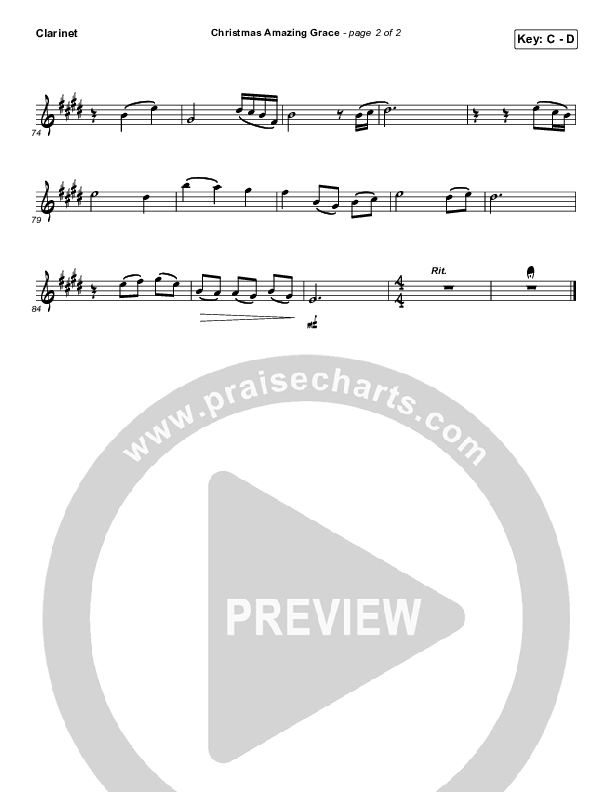 Christmas Amazing Grace Clarinet (Caleb & Kelsey)