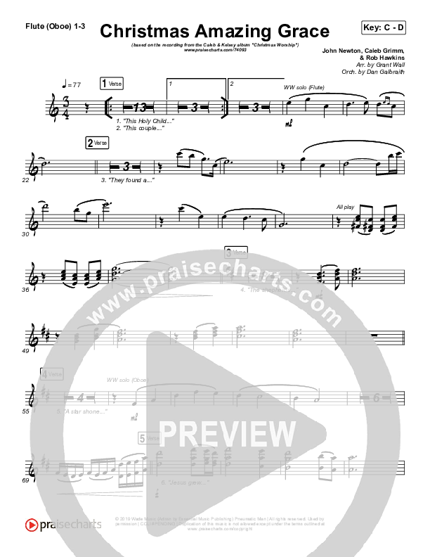 Christmas Amazing Grace Wind Pack (Caleb & Kelsey)