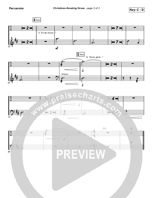 Christmas Amazing Grace Percussion (Caleb & Kelsey)