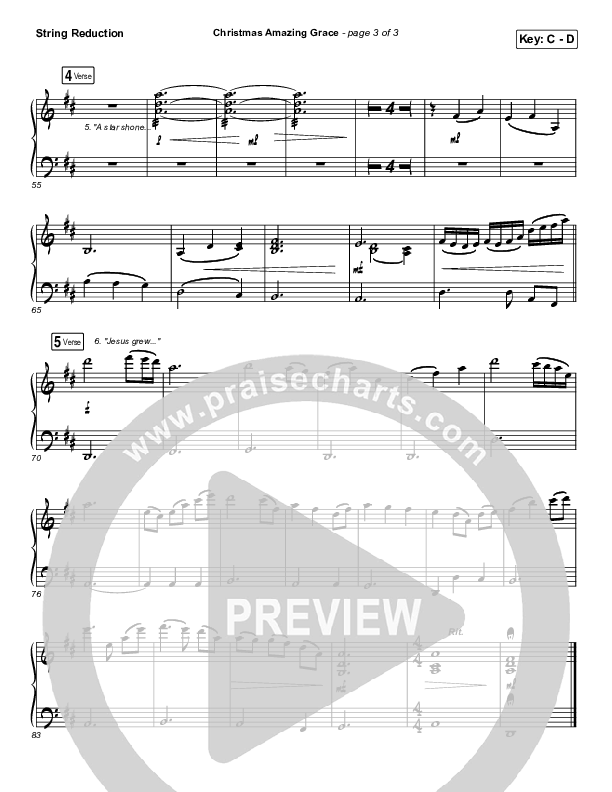 Christmas Amazing Grace Synth Strings (Caleb & Kelsey)