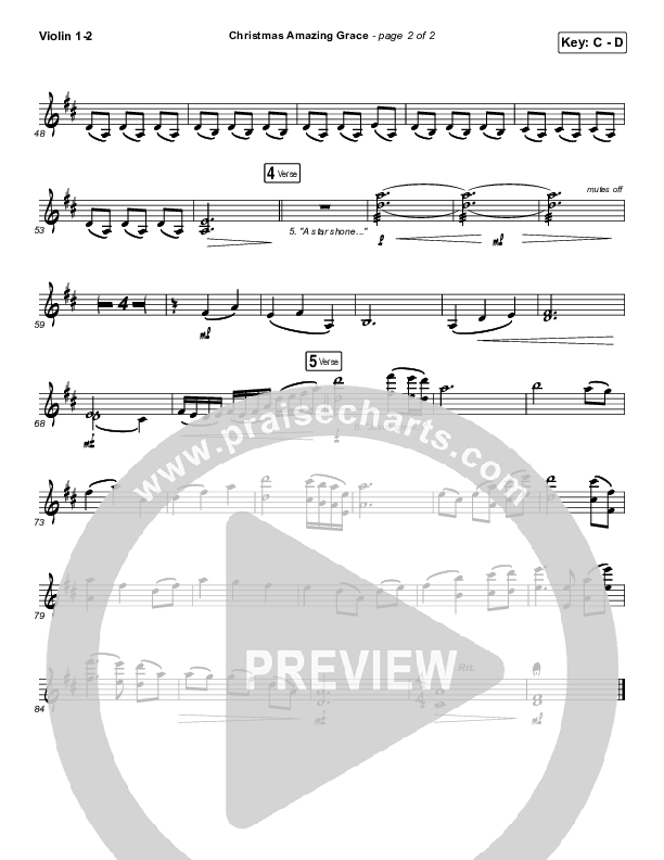 Christmas Amazing Grace Violin 1/2 (Caleb & Kelsey)