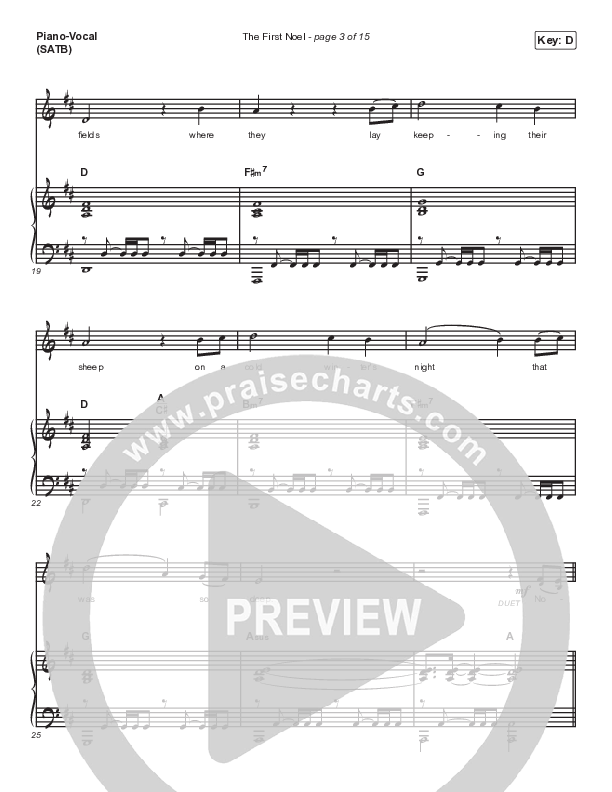 The First Noel Piano/Vocal (SATB) (Shane & Shane/The Worship Initiative)