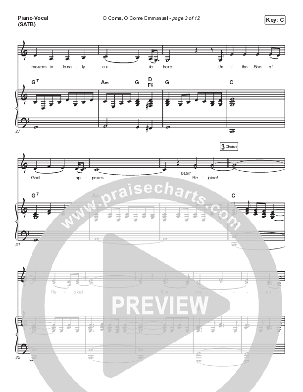 O Come O Come Emmanuel Piano/Vocal & Lead (Shane & Shane/The Worship Initiative)