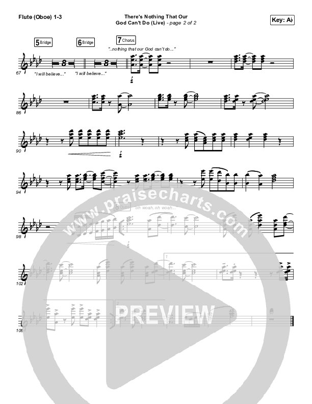 There's Nothing That Our God Can't Do (Live) Wind Pack (Passion / Kristian Stanfill)