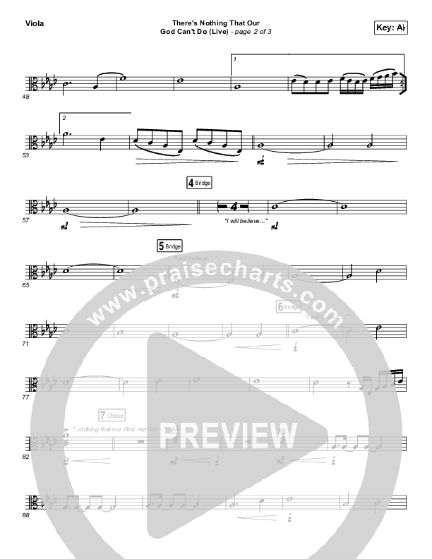 There's Nothing That Our God Can't Do (Live) Viola (Passion / Kristian Stanfill)