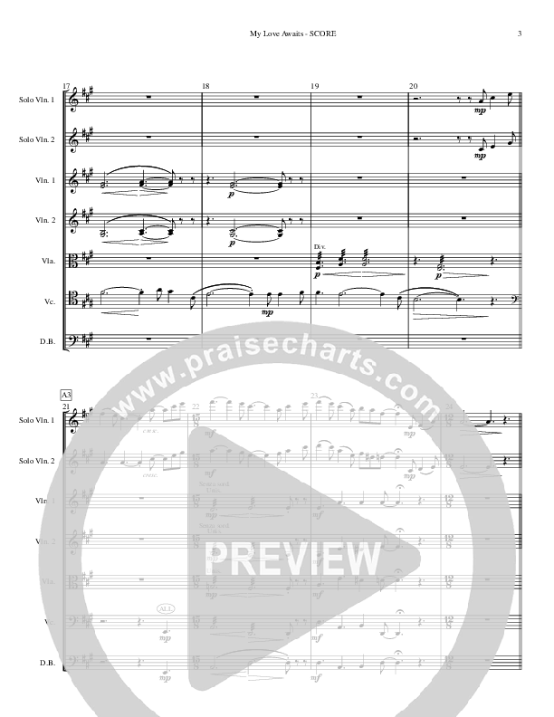 My Love Awaits (Instrumental) Conductor's Score (Ric Flauding)