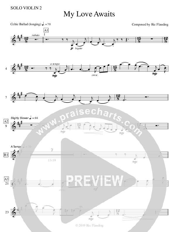 My Love Awaits (Instrumental) Violins (Ric Flauding)