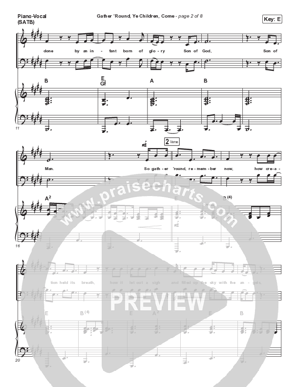 Gather Round Ye Children Come Piano/Vocal Pack (Andrew Peterson)