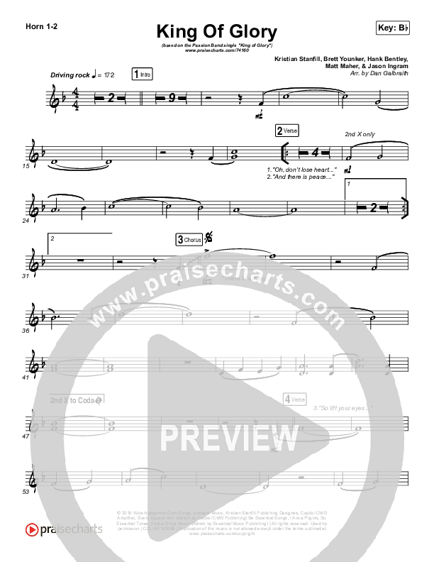 King Of Glory (Live) French Horn 1/2 (Passion)