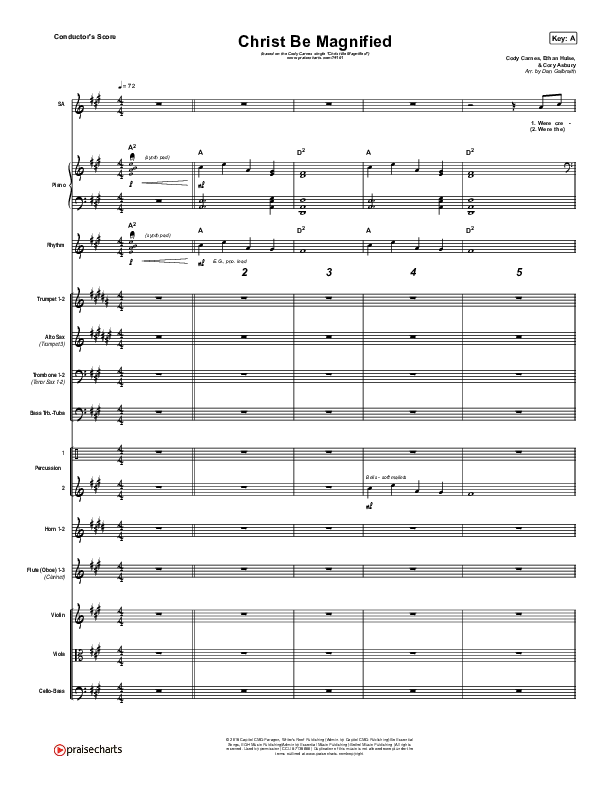 Christ Be Magnified Orchestration (Cody Carnes)
