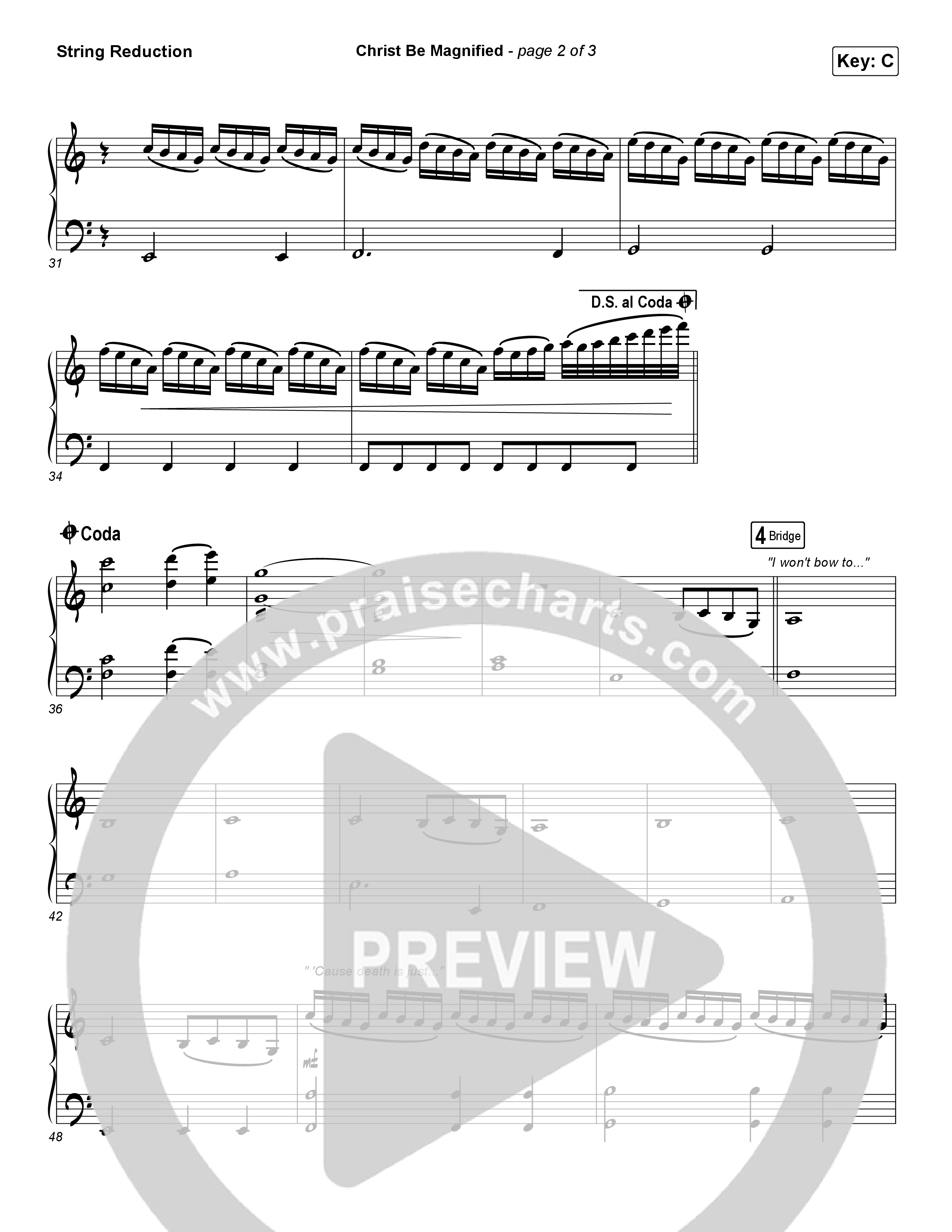 Christ Be Magnified String Reduction (Cody Carnes)