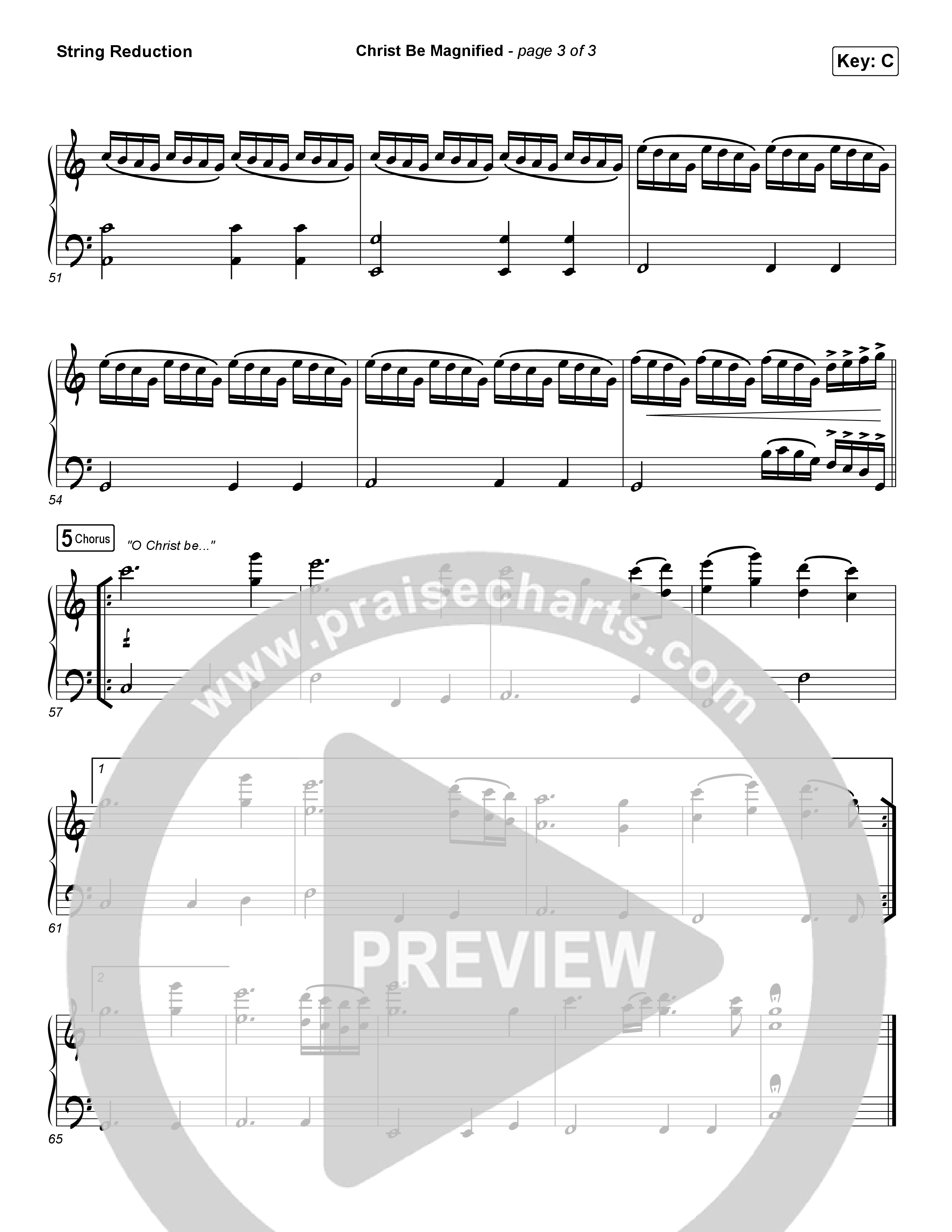 Christ Be Magnified String Reduction (Cody Carnes)