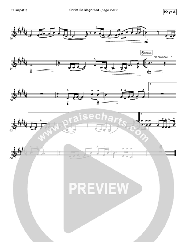 Christ Be Magnified Trumpet 3 (Cody Carnes)