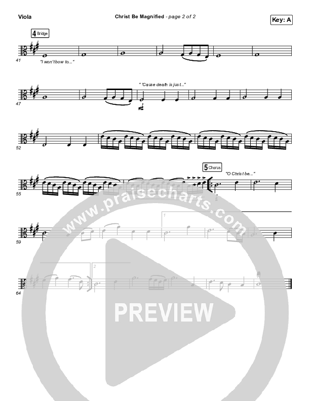 Christ Be Magnified Viola (Cody Carnes)