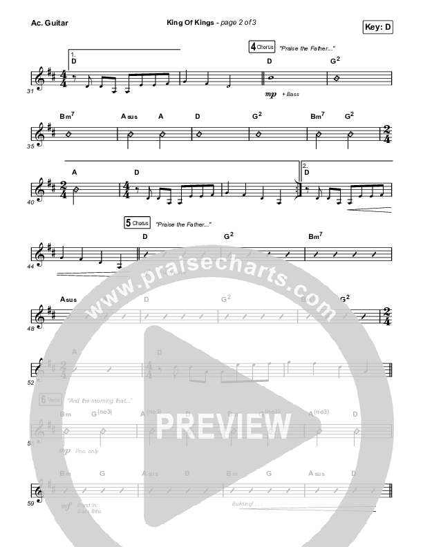 King Of Kings Acoustic Guitar (Travis Cottrell / Lily Cottrell)