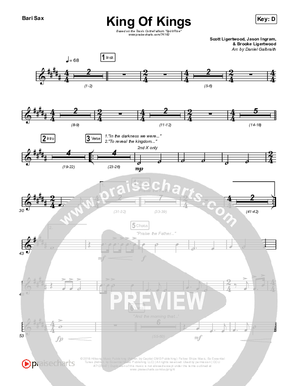 King Of Kings Bari Sax (Travis Cottrell / Lily Cottrell)