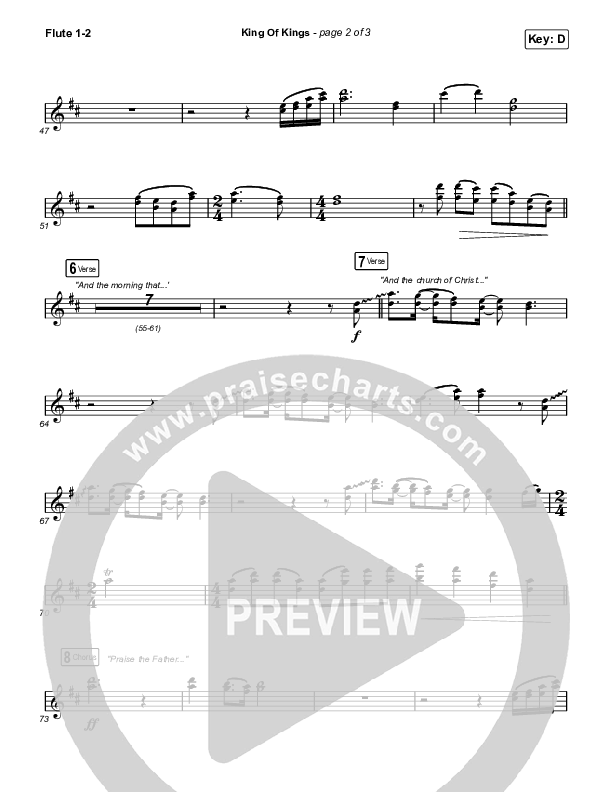 King Of Kings Flute 1/2 (Travis Cottrell / Lily Cottrell)