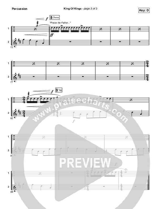 King Of Kings Percussion (Travis Cottrell / Lily Cottrell)