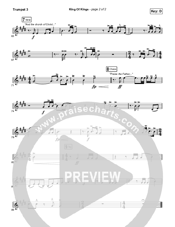 King Of Kings Trumpet 3 (Travis Cottrell / Lily Cottrell)