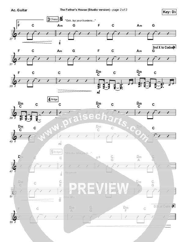 The Father's House (Studio) Acoustic Guitar (Cory Asbury)