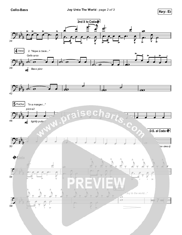 Joy Unto The World Cello/Bass (The Afters)