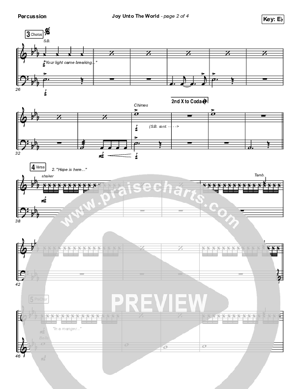 Joy Unto The World Percussion (The Afters)