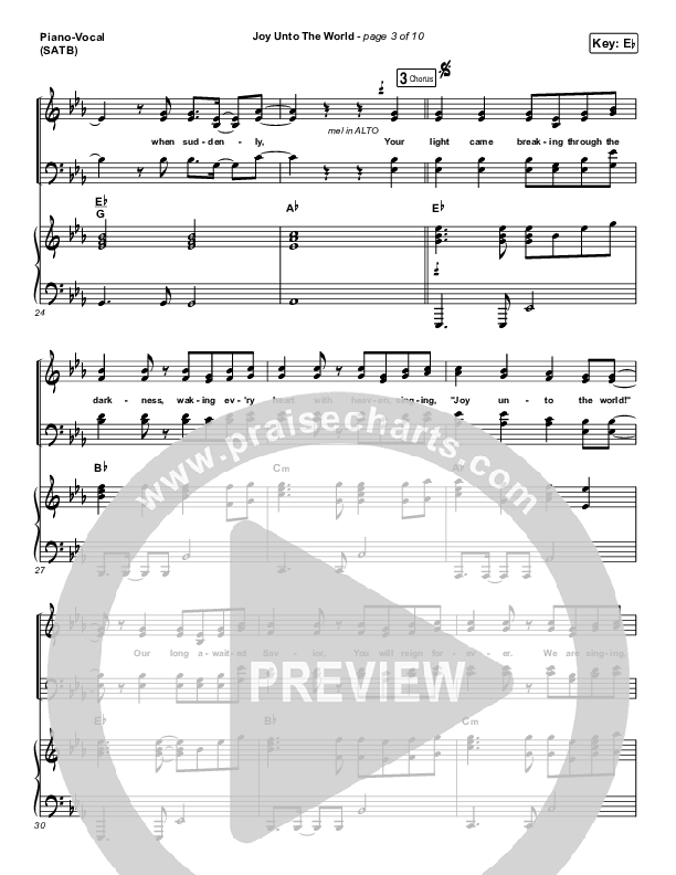 Joy Unto The World Piano/Vocal Pack (The Afters)