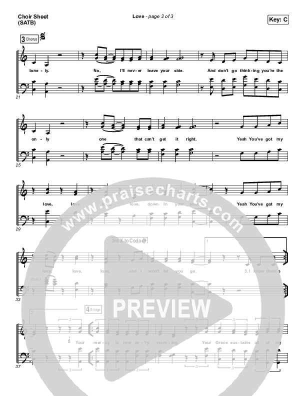 Love Choir Vocals (SATB) (We Are Messengers)