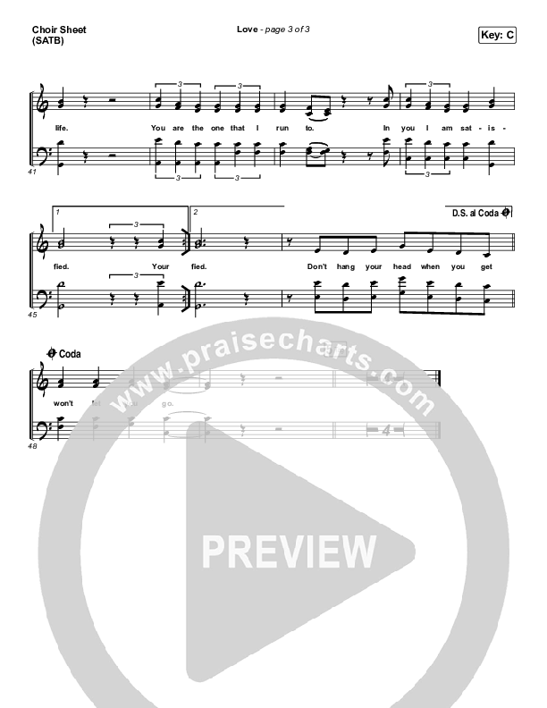 Love Choir Vocals (SATB) (We Are Messengers)