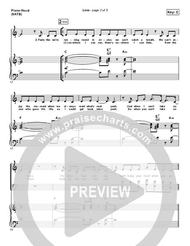 Love Piano/Vocal Pack (We Are Messengers)