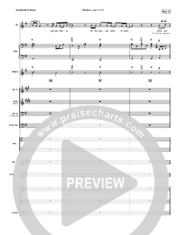 Burdens Conductor's Score (Jamie Kimmett)