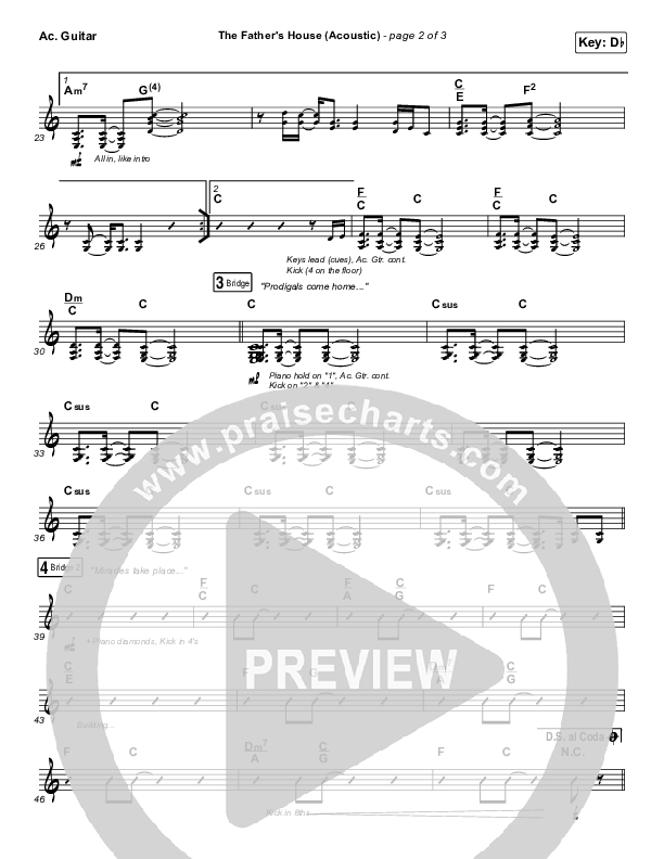 The Father's House (Acoustic) Acoustic Guitar (Cory Asbury)