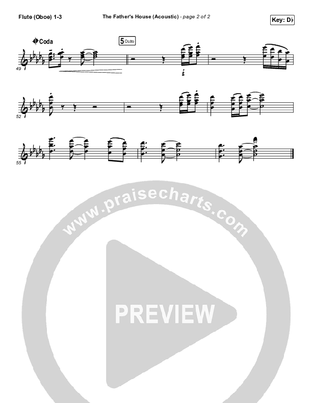 The Father's House (Acoustic) Wind Pack (Cory Asbury)