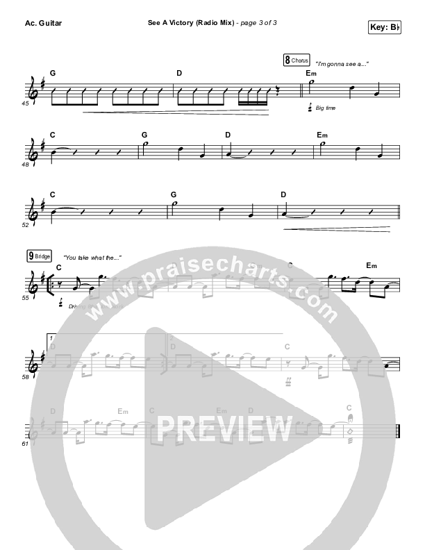 See A Victory (Radio) Acoustic Guitar (Elevation Worship)