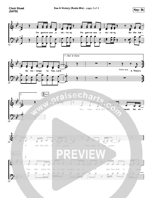 See A Victory (Radio) Choir Vocals (SATB) (Elevation Worship)