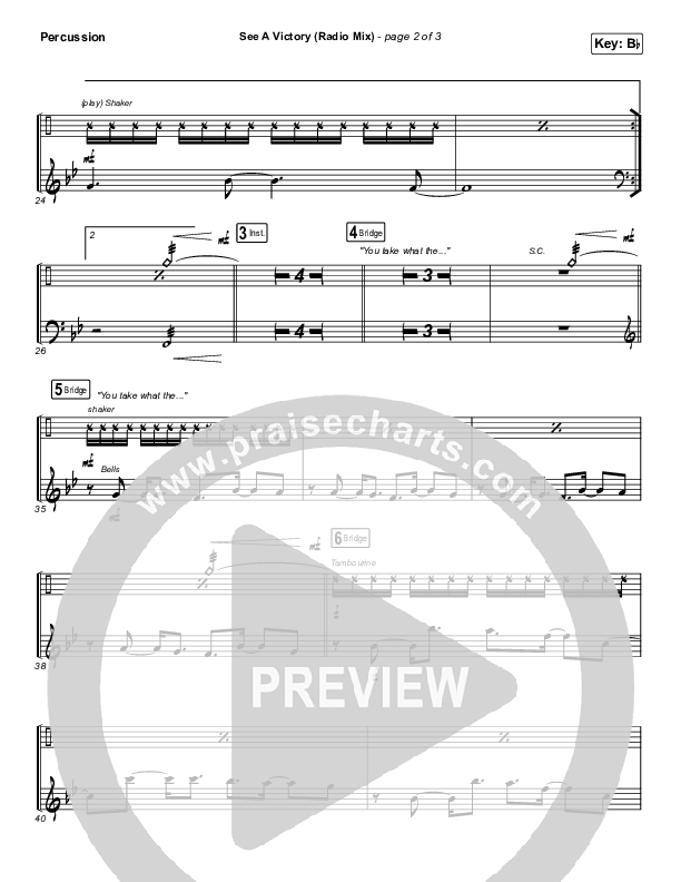 See A Victory (Radio) Percussion (Elevation Worship)