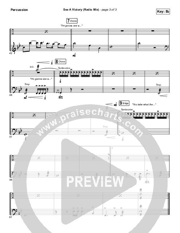 See A Victory (Radio) Percussion (Elevation Worship)