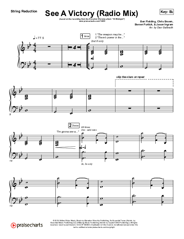 See A Victory (Radio) String Pack (Elevation Worship)