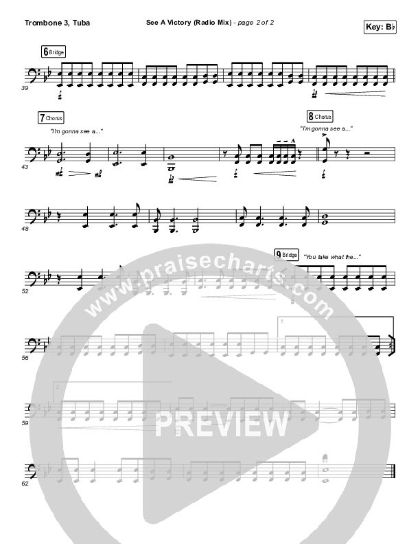 See A Victory (Radio) Trombone 3/Tuba (Elevation Worship)