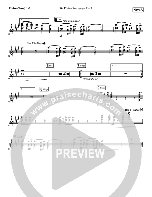 We Praise You (Live) Wind Pack (Matt Redman / Brandon Lake)