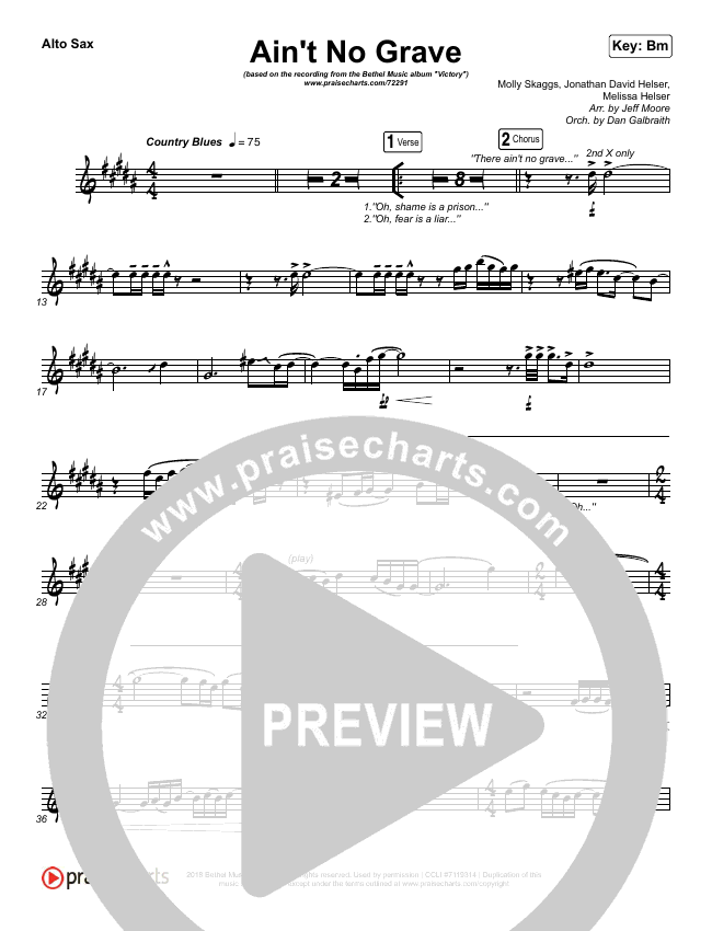 Ain T No Grave Wind Pack Fl Ob Cl A Sax T Sax Bethel Music Molly Skaggs Praisecharts Bethel music is a community of worshipers pursuing the presence of god. praisecharts