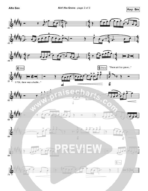 Ain't No Grave Alto Sax (Bethel Music / Molly Skaggs)