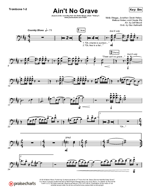 Ain't No Grave Trombone 1/2 (Bethel Music / Molly Skaggs)
