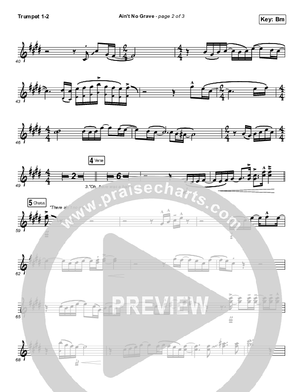 Ain't No Grave Trumpet 1,2 (Bethel Music / Molly Skaggs)