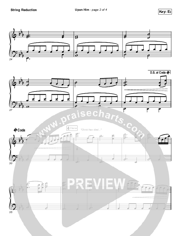 Upon Him (Live) String Pack (Matt Redman)